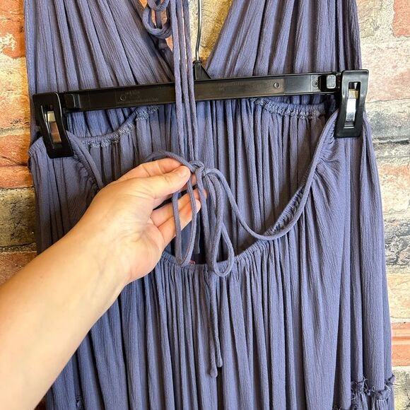 2XL Daybreak Skyline Halter Maxi Pink Lily Dress - Picture 6 of 10